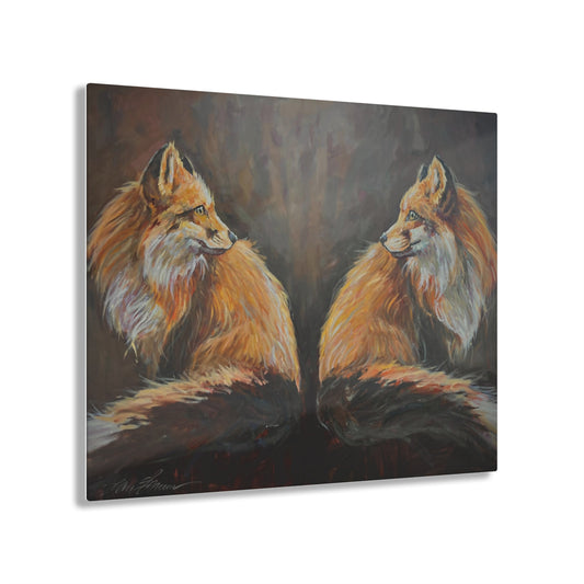 Fox Duo 16x20” on  Acrylic