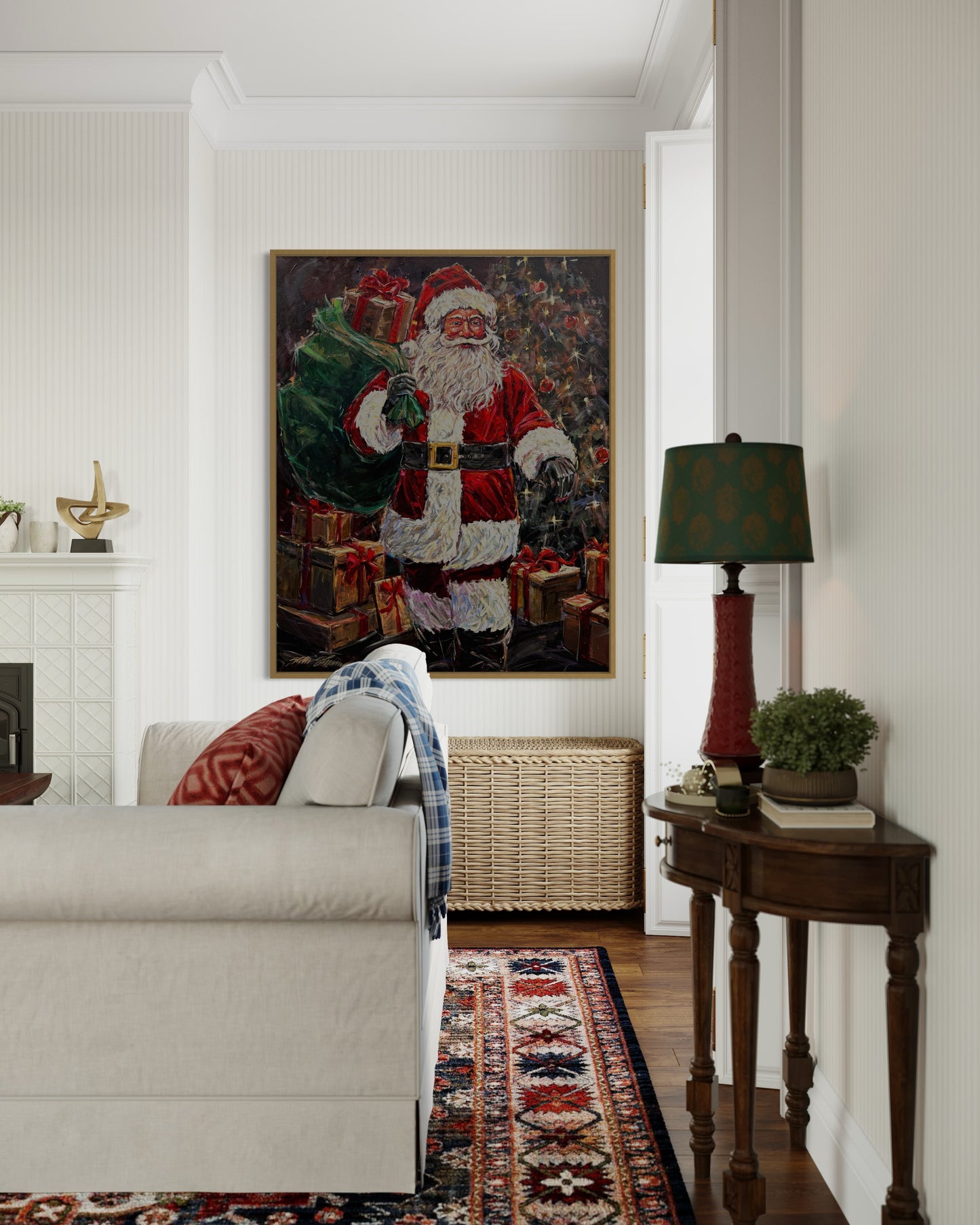 Santa with Swag in his Bag 48x60