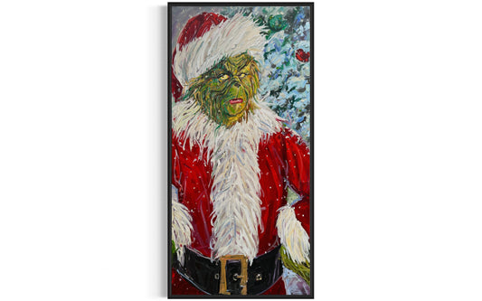 Grinch in the Snow 24x48”