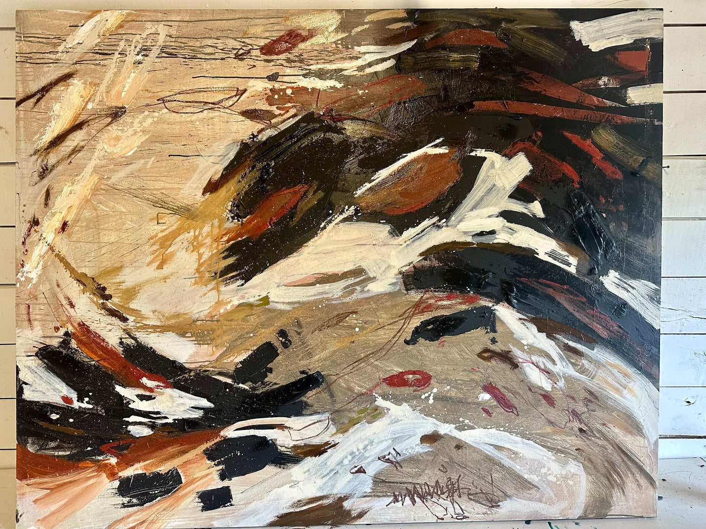 52x69” Natural Abstract