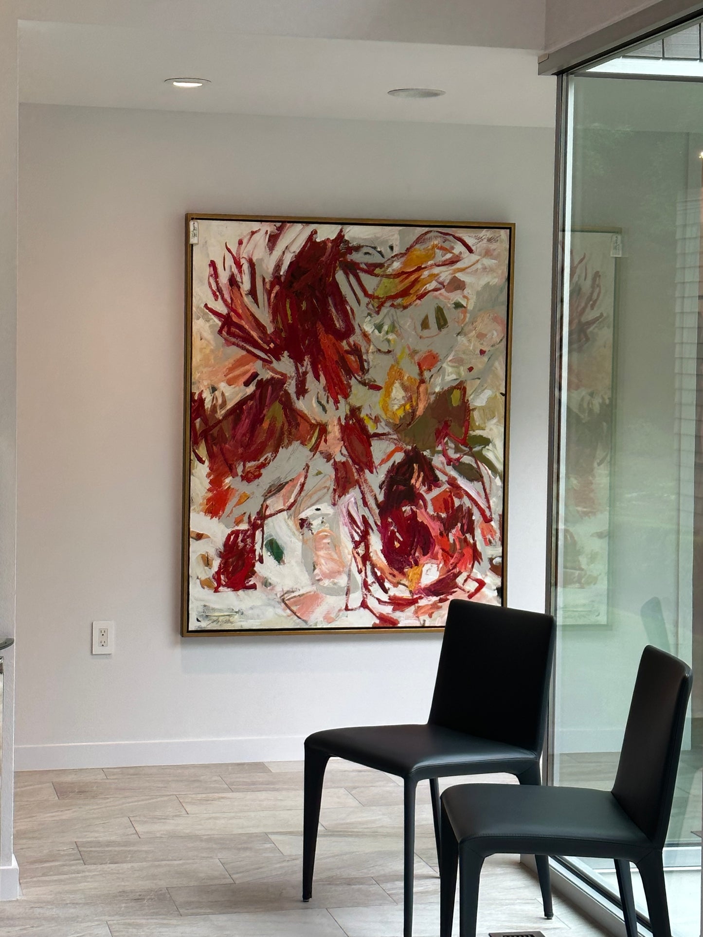 48x60” Red Abstract I